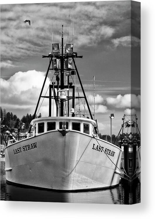 Last Straw Canvas Print featuring the photograph Fishing Vessel Last Straw by Carol Leigh
