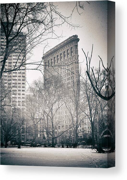 Flatiron Building Canvas Print featuring the photograph Flatiron District #3 by Jessica Jenney