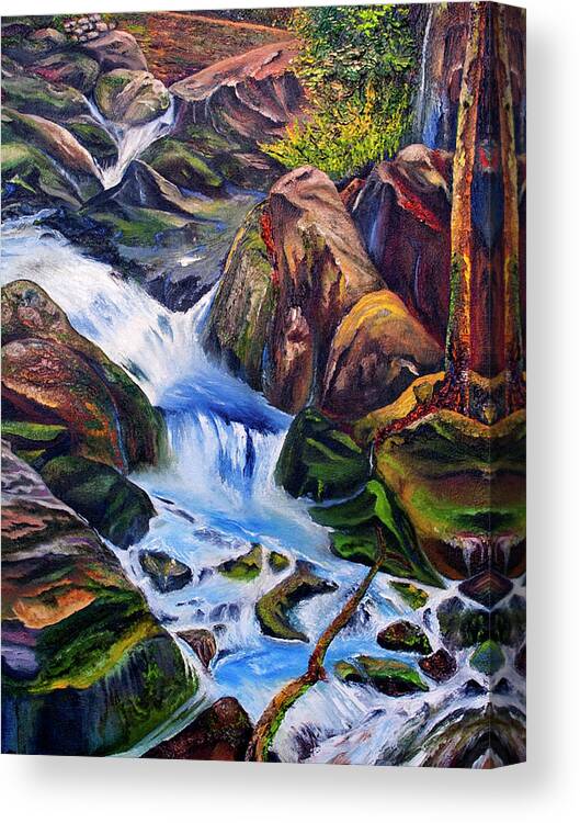 River Canvas Print featuring the painting Floodstage by Terry R MacDonald