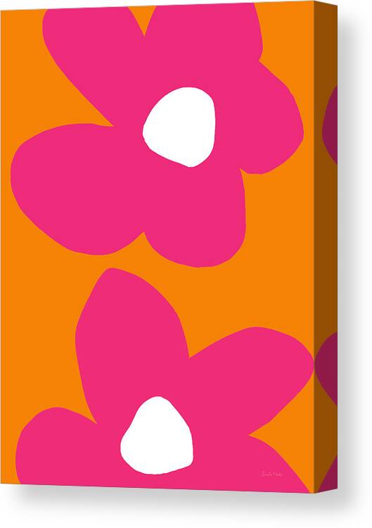 Flower Canvas Print featuring the digital art Flower Power 2- Art by Linda Woods by Linda Woods