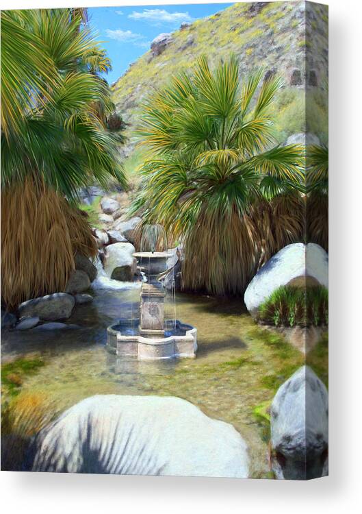 Fountain Canvas Print featuring the digital art Fountain of Youth by Snake Jagger