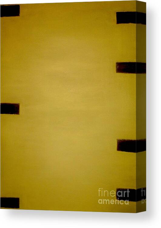 Abstract Canvas Print featuring the painting Gold Elegance by Catalina Walker