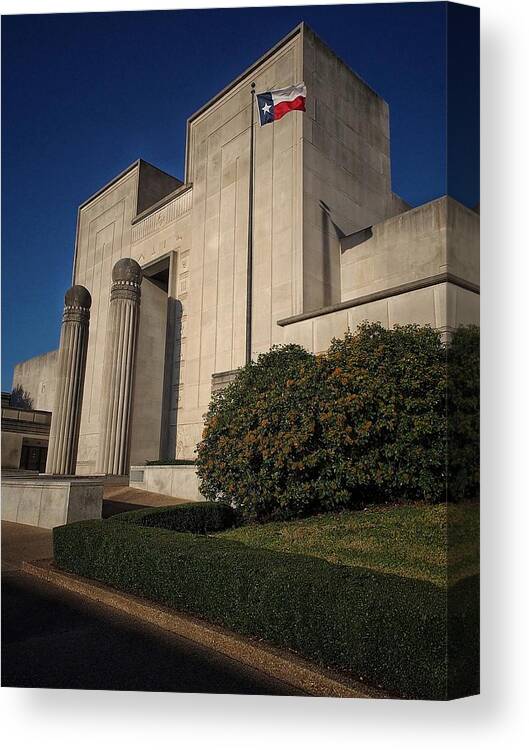 Grand Canvas Print featuring the photograph Grand Lodge of Texas by Buck Buchanan