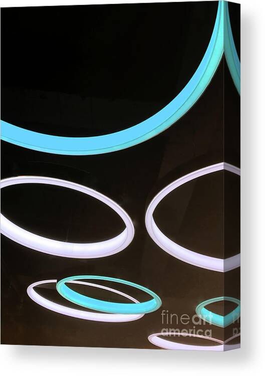 Abstract Canvas Print featuring the photograph Halos on the Ceiling by Rick Locke - Out of the Corner of My Eye