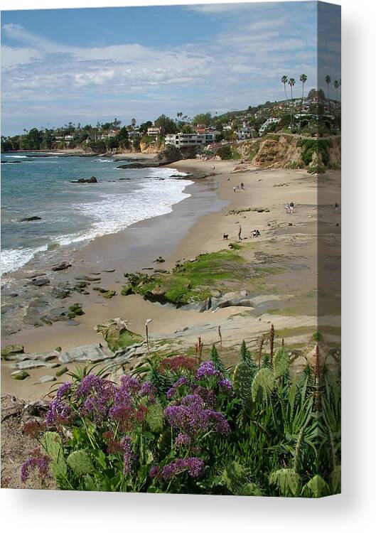 Laguna Beach Canvas Print featuring the photograph Heaven on Earth by John Loyd Rushing