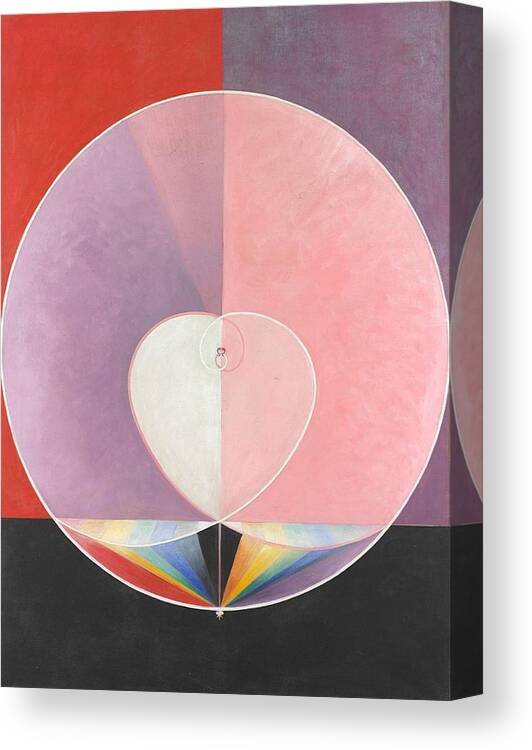 Doves No. 2 Canvas Print featuring the painting Hilma af Klint by MotionAge Designs