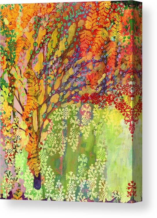 Tree Canvas Print featuring the painting Immersed in Summer Part 2 of 3 by Jennifer Lommers