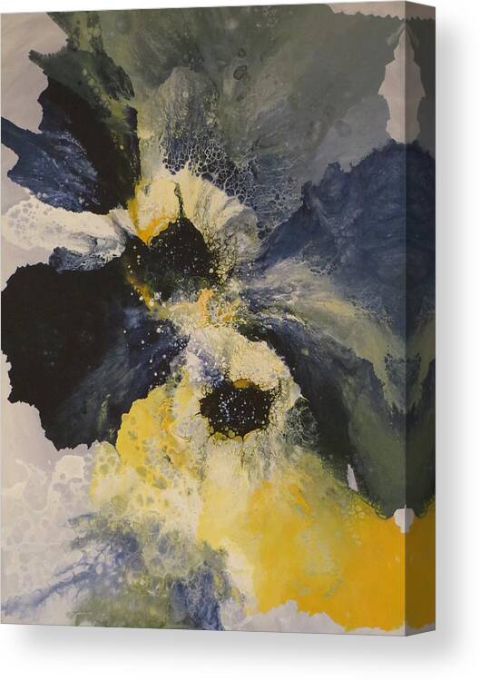 Abstract Canvas Print featuring the painting Infinite by Soraya Silvestri