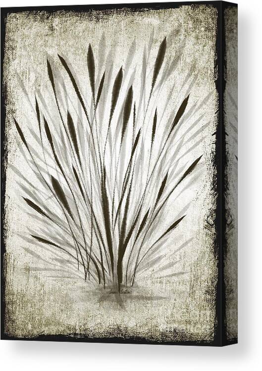 Ink Canvas Print featuring the drawing Ink Grass by Ivana Westin