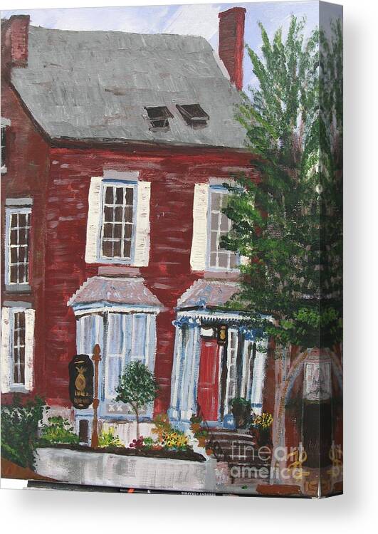 #americana #innsof New England Canvas Print featuring the painting Inn at Park Spring by Francois Lamothe