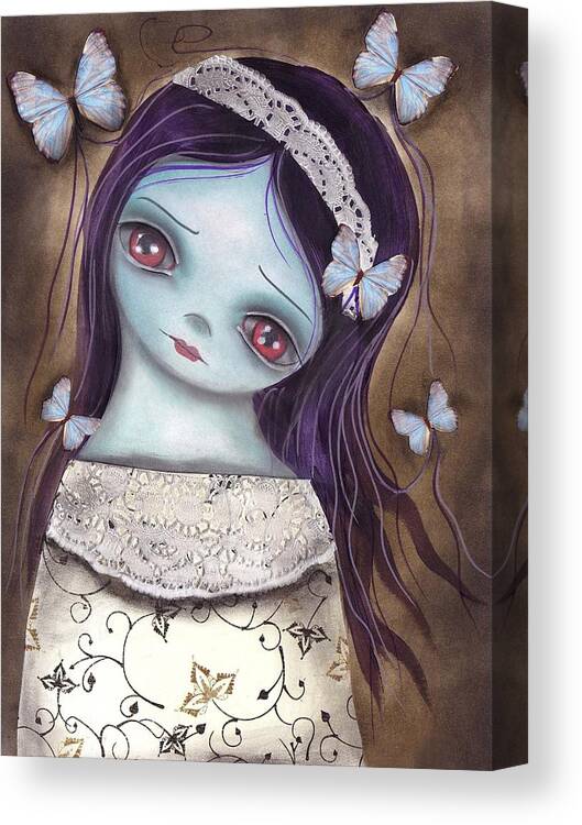 Innocence Canvas Print featuring the painting Innocence by Abril Andrade