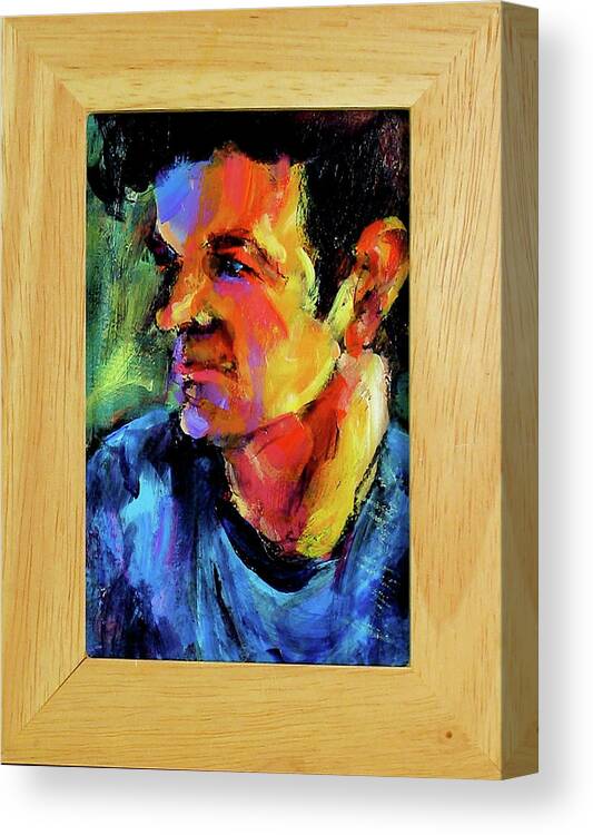 Painting Canvas Print featuring the painting Isaak by Les Leffingwell