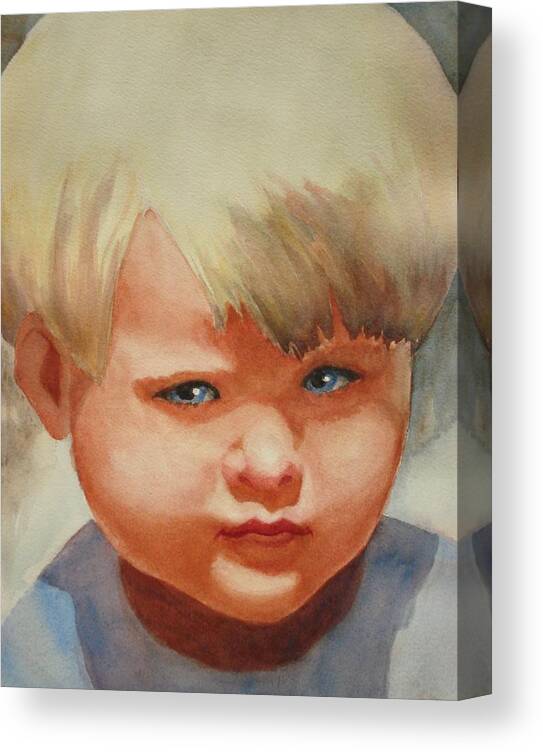Child Canvas Print featuring the painting Jean by Marilyn Jacobson