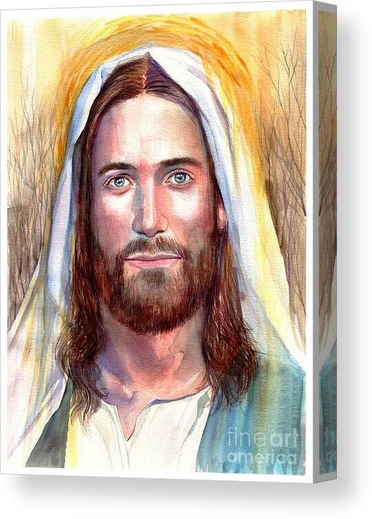 Jesus Canvas Print featuring the painting Jesus of Nazareth painting by Suzann Sines