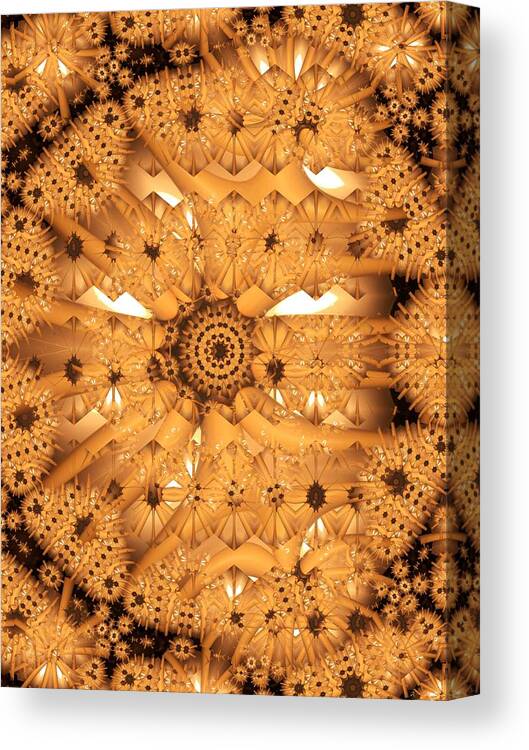 Pattern Canvas Print featuring the digital art Juxtapose by Ronald Bissett