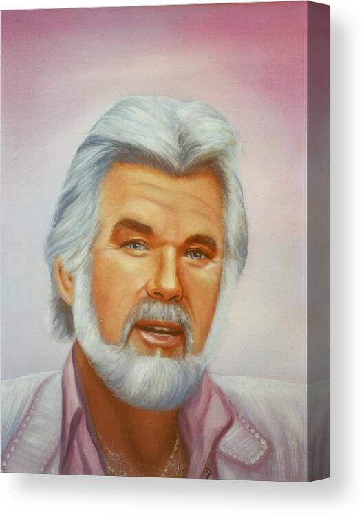 Portrait Canvas Print featuring the painting Kenny by Joni McPherson