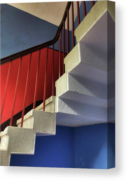 Stairs Canvas Print featuring the photograph Lanhydrock Stairs by Pat Moore