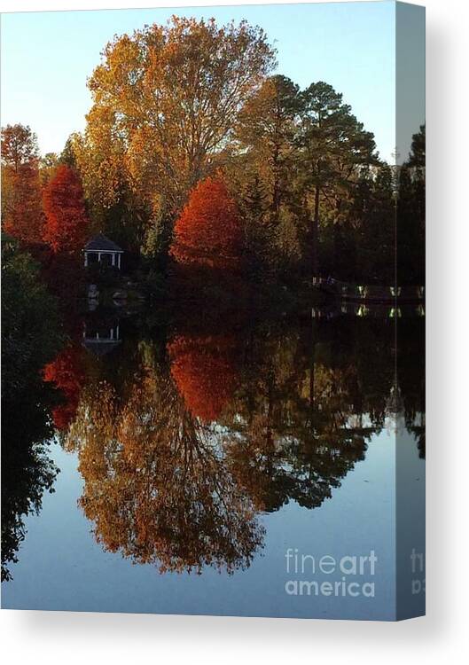 Fall Canvas Print featuring the photograph Lewis Ginter Fall Foliage by Jean Wright