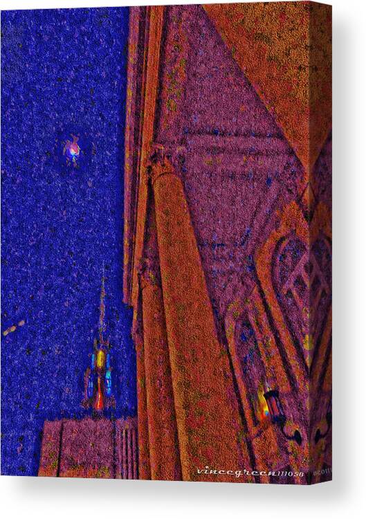 Church Canvas Print featuring the digital art Look Up You by Vincent Green