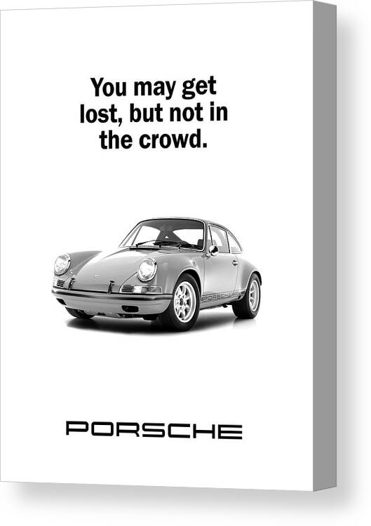 Porsche Canvas Print featuring the photograph Lost In A Porsche by Mark Rogan
