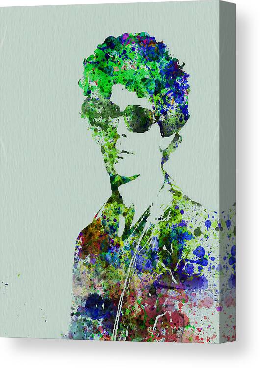 Lou Reed Canvas Print featuring the painting Lou Reed by Naxart Studio