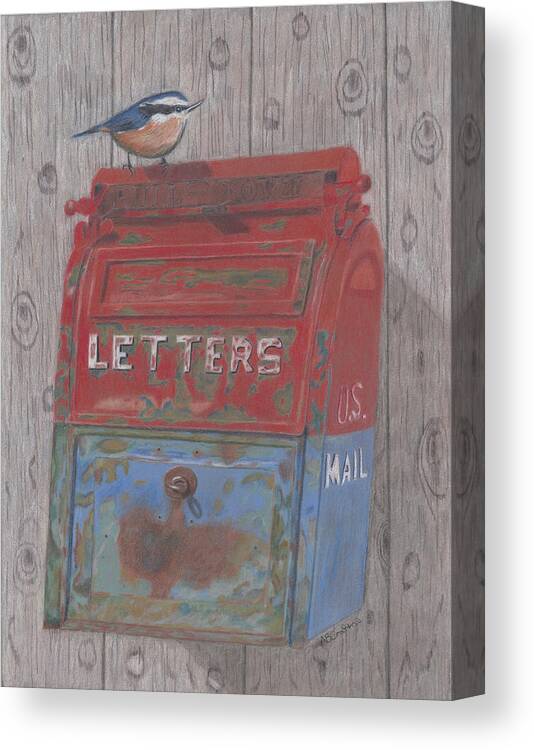 Mailbox Canvas Print featuring the painting Mail Call by Arlene Crafton