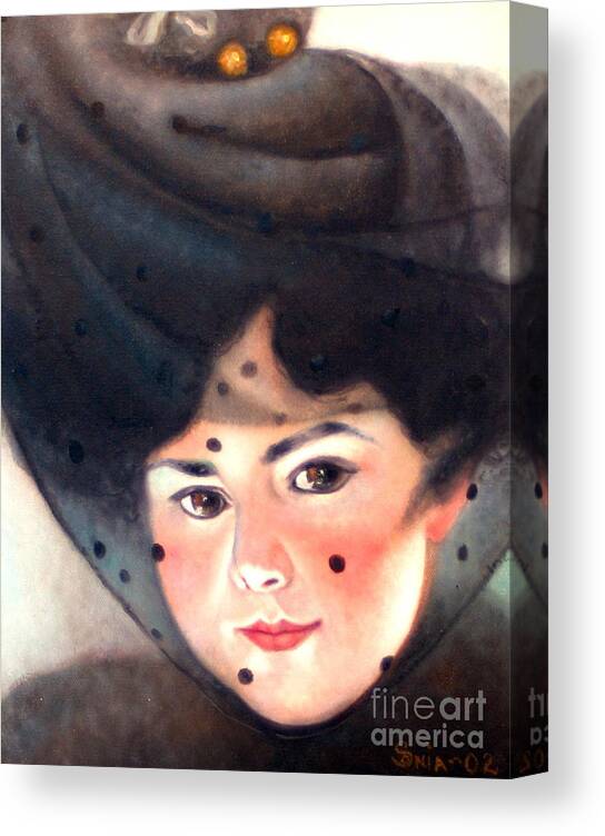 Mexican Art Canvas Print featuring the painting Mama Blasita by Sonia Flores Ruiz