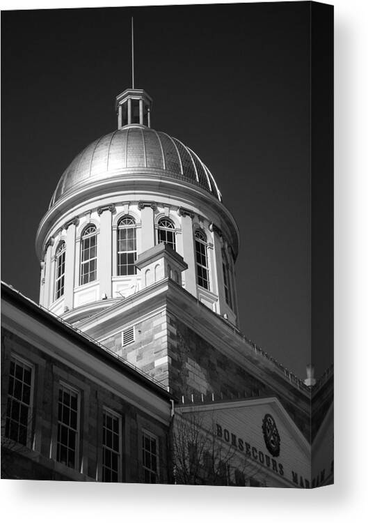 North America Canvas Print featuring the photograph Marche Bonsecours by Juergen Weiss