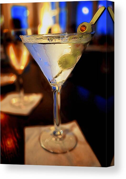 Martini Canvas Print featuring the photograph Martini Night by David Kay