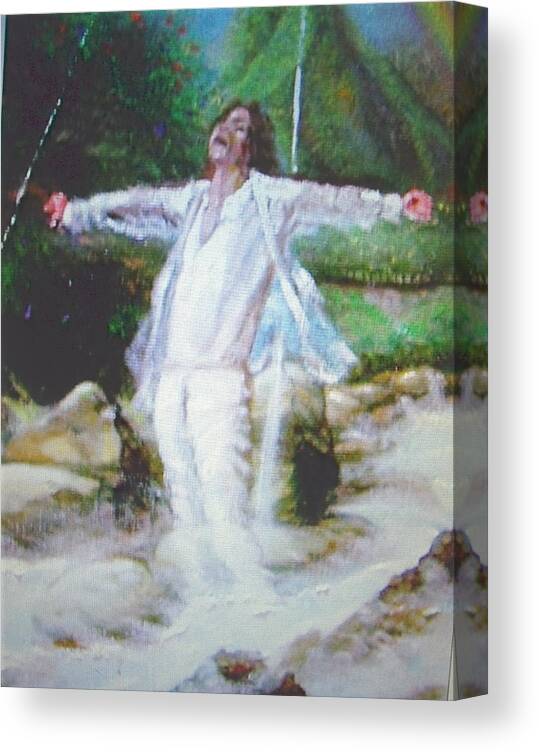 Michael Jackson Canvas Print featuring the painting Michael Jackson by Leland Castro