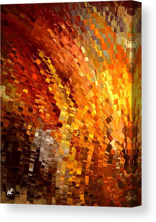 Contemporary Canvas Print featuring the painting Modern composition 33 by Rafi Talby