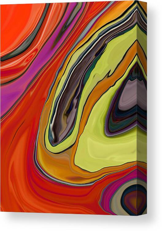 Abstract Canvas Print featuring the photograph Mosaic Abstract by Linnea Tober
