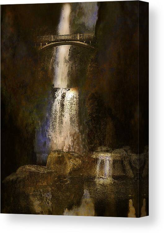 Waterfall Canvas Print featuring the photograph multnoma falls - Oregon by Jeff Burgess