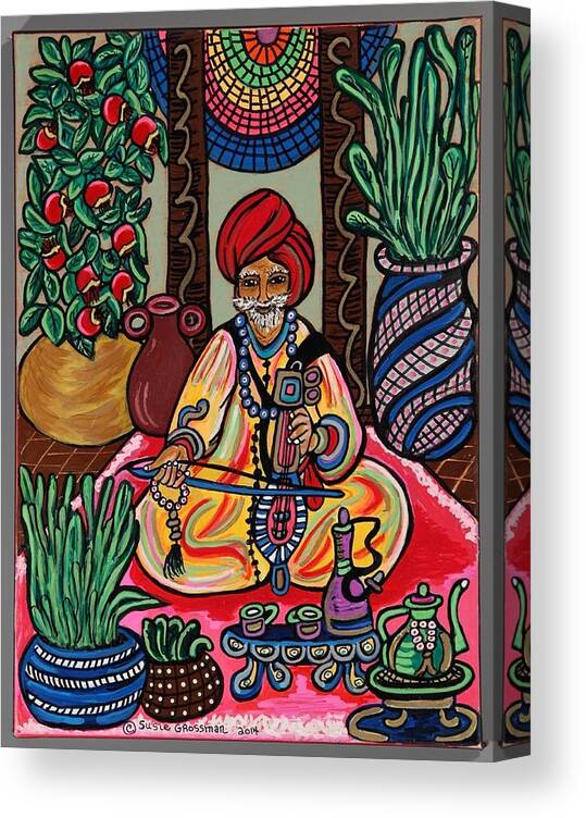 String Instrument Canvas Print featuring the painting Musician by Susie Grossman