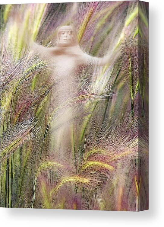  Canvas Print featuring the photograph Mysterious Lady 2 by Marty Koch