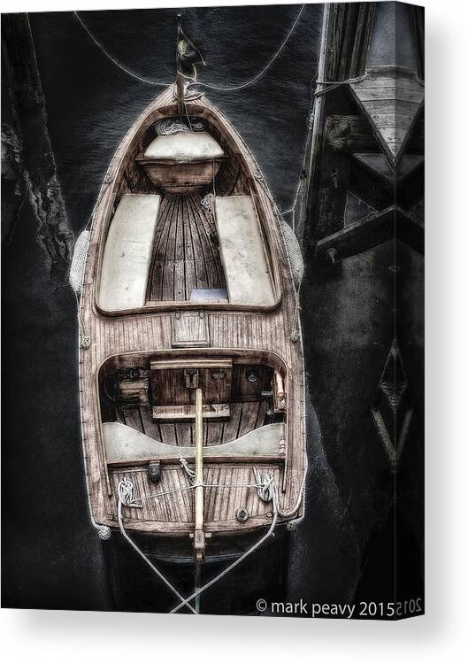 Nantucket Wood Boat Canvas Print featuring the photograph Nantucket Boat by Mark Peavy