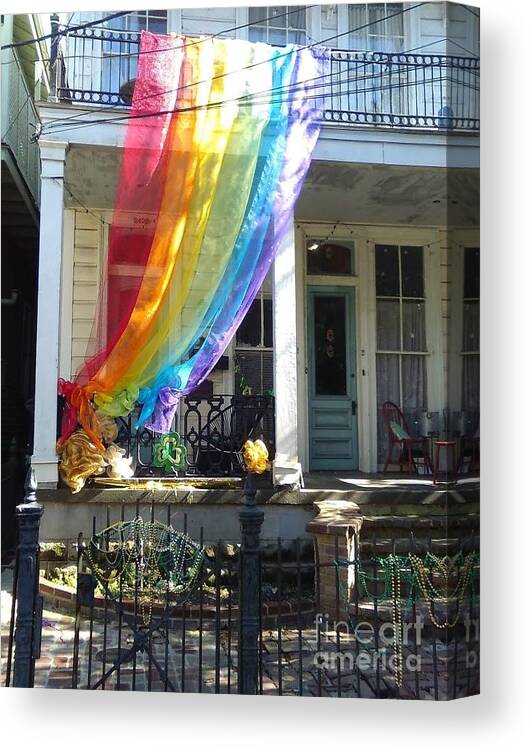 Nola Canvas Print featuring the photograph New Orleans House Of The Pot Of Gold In The Irsh Channel by Michael Hoard