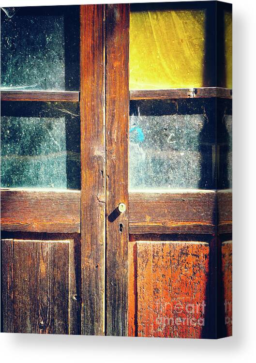 Architecture Canvas Print featuring the photograph Old rotten door by Silvia Ganora