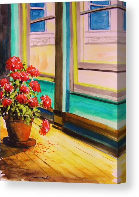Original Canvas Print featuring the painting Open Window by John Williams