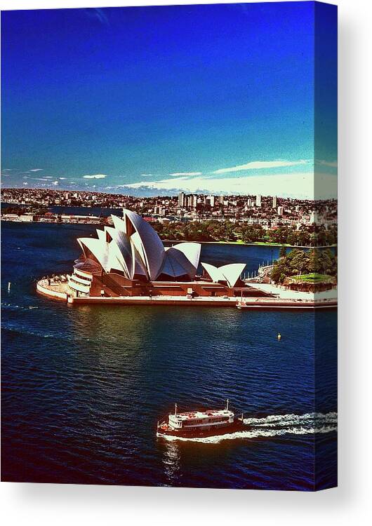 Opera House Canvas Print featuring the photograph Opera House Sydney Austalia by Gary Wonning
