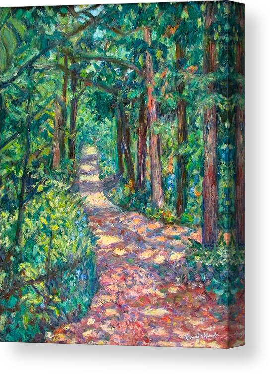 Path Canvas Print featuring the painting Path on Sharp Top by Kendall Kessler