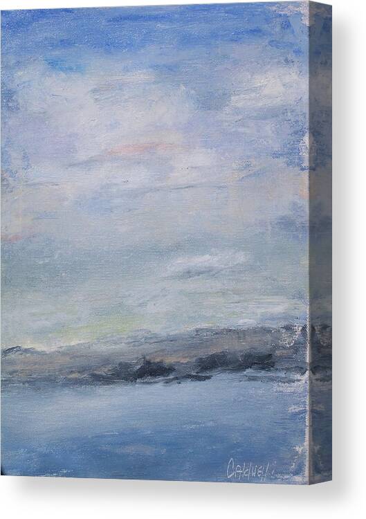 Sky Canvas Print featuring the painting Peace by Patricia Caldwell