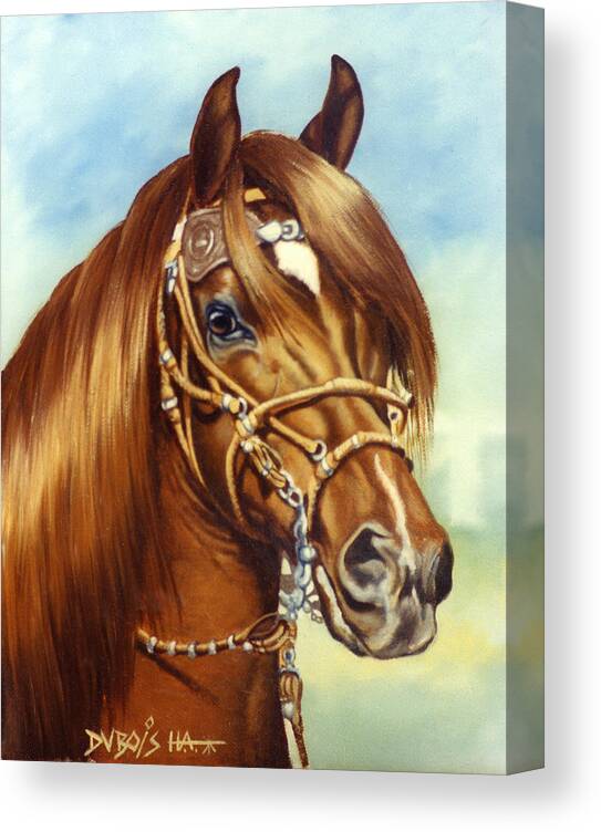 Peruvian Paso Canvas Print featuring the painting Peruvian Beauty by Howard Dubois