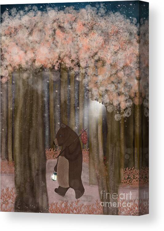 Forests Canvas Print featuring the painting Pickle Wood by Bri Buckley
