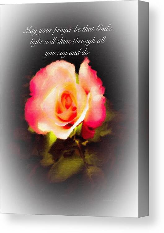 Pray Canvas Print featuring the photograph Please Pray by Diane Lindon Coy