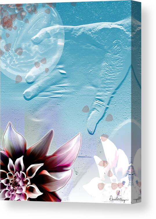 Abstract Canvas Print featuring the digital art Pliant 7 by Dani Marie