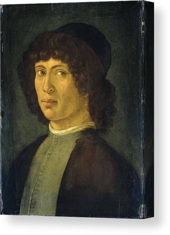 Portrait Of A Young Man Canvas Print featuring the painting Portrait of a young man by MotionAge Designs