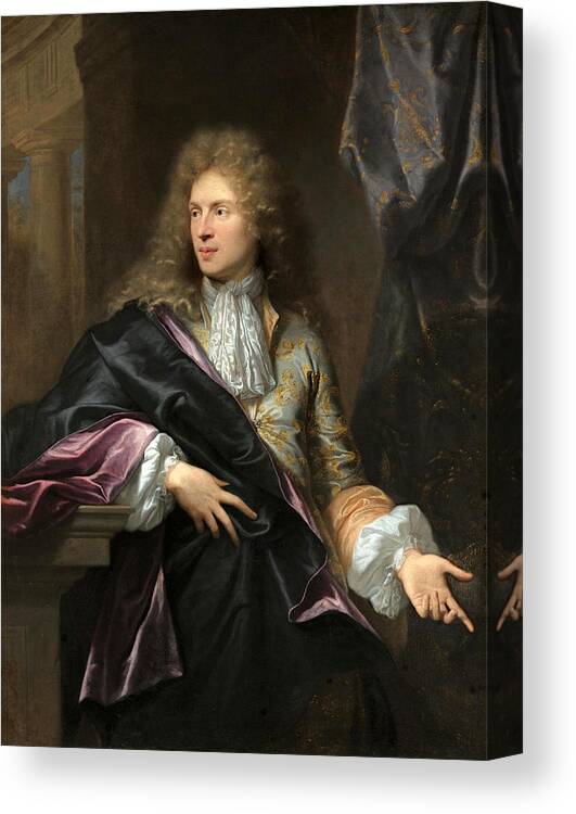Hyacinthe Rigaud Canvas Print featuring the painting Portrait of Pierre-Vincent Bertin by Hyacinthe Rigaud