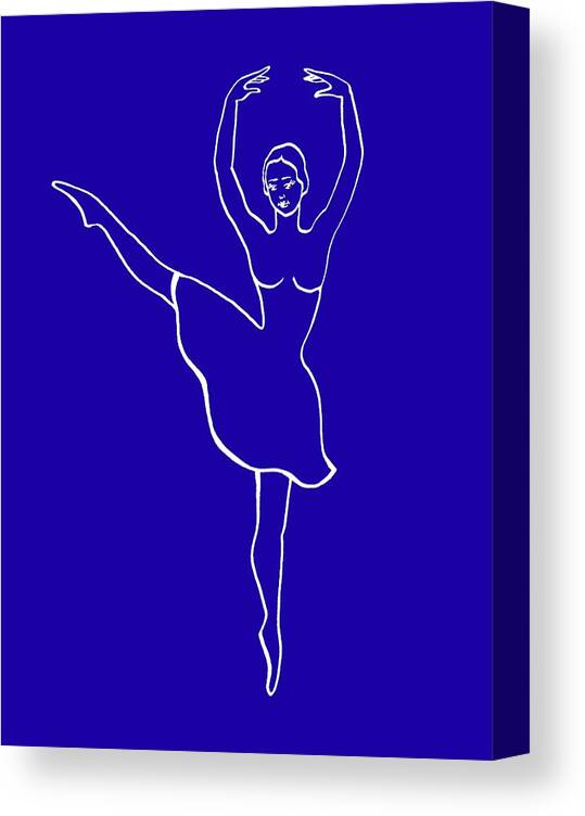 Prima Canvas Print featuring the painting Prima Ballerina by Irina Sztukowski