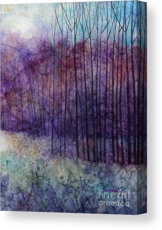 Purple Canvas Print featuring the painting Purple Haze by Hailey E Herrera